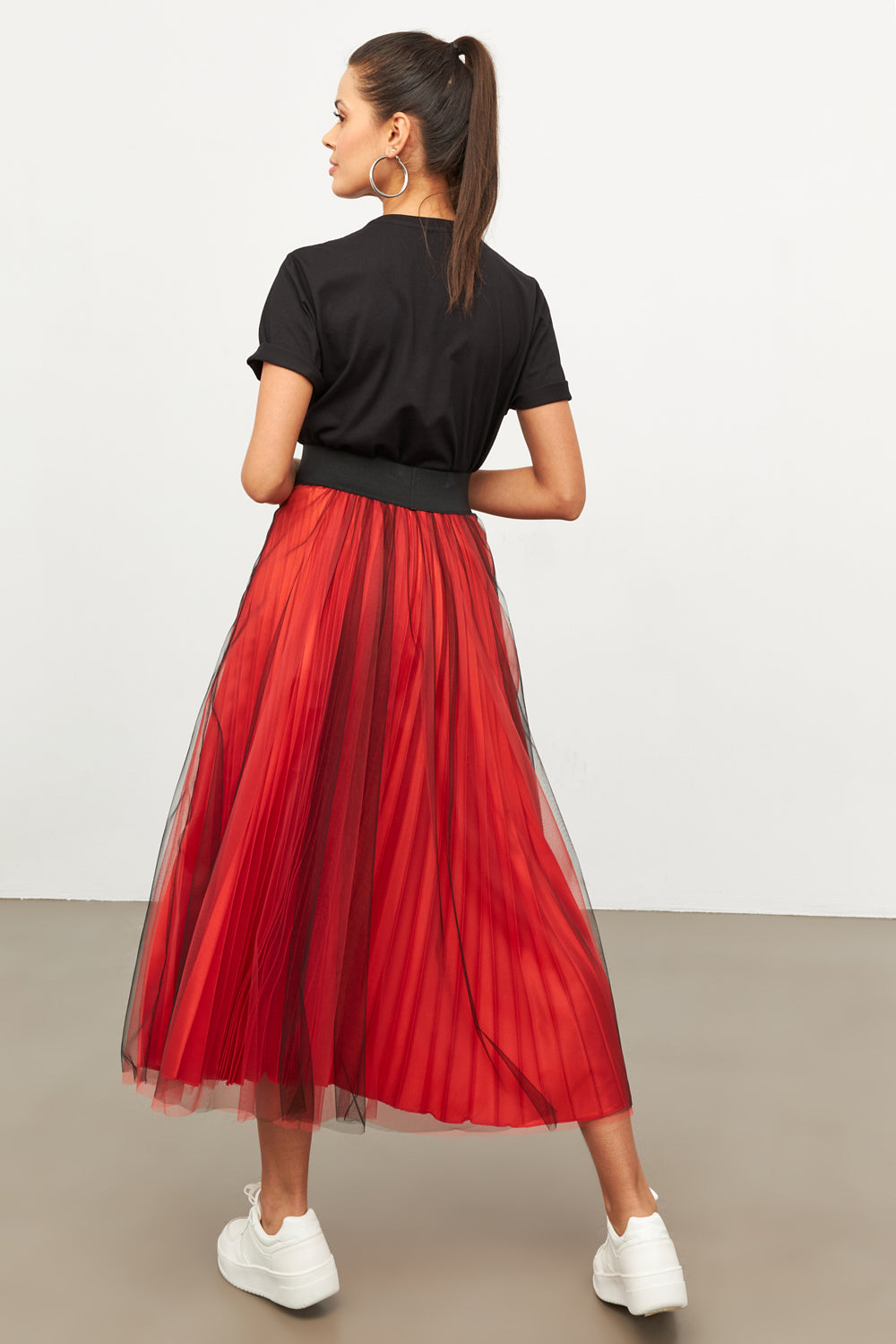 Adidas tulle midi outlet skirt