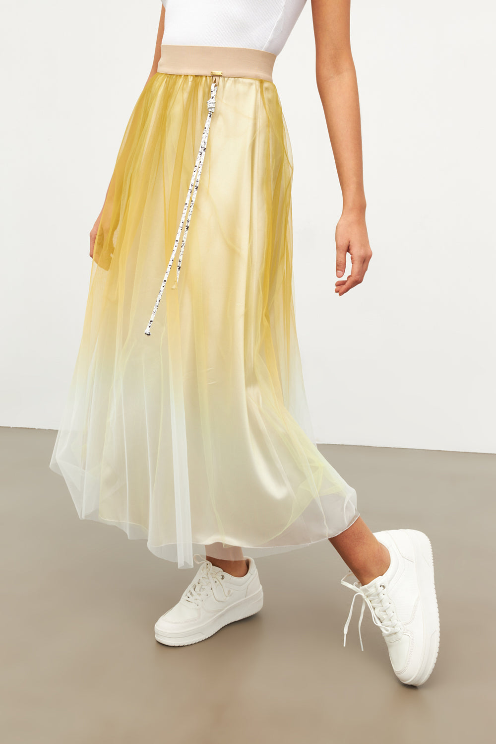 DEGRADE YELLOW TULLE SKIRT